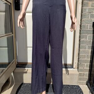 Christopher & Banks Dark Navy Wide-Leg Trousers